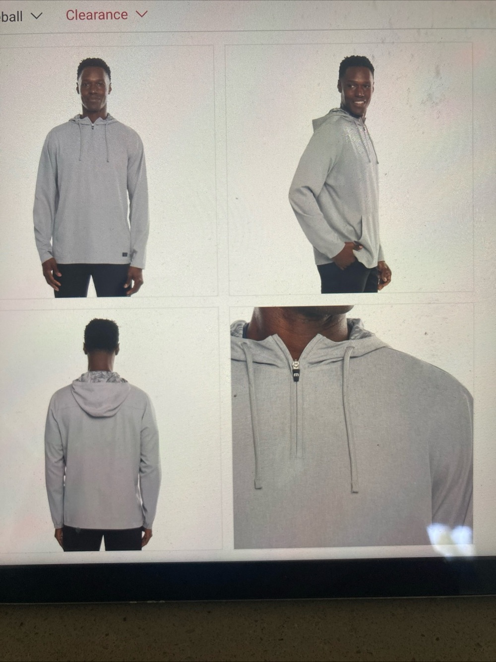 Travis Mathew Light Gray Skyview Quarter-Zip Hoodie - Picture 2 of 14